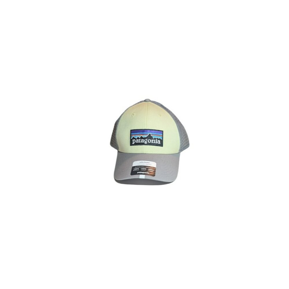 Patagonia Men's P6 Logo Trucker Hat Isla Yellow One Size Low Crown New With Tags